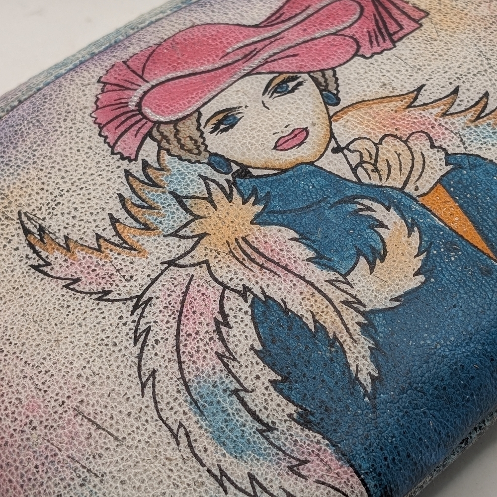 Emily Ann Of Boca Ratan Hand Painted Pouch - Picture 2 of 5